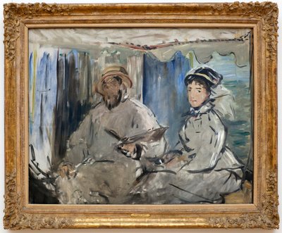 Claude Monet with His Wife Camille by Édouard Manet